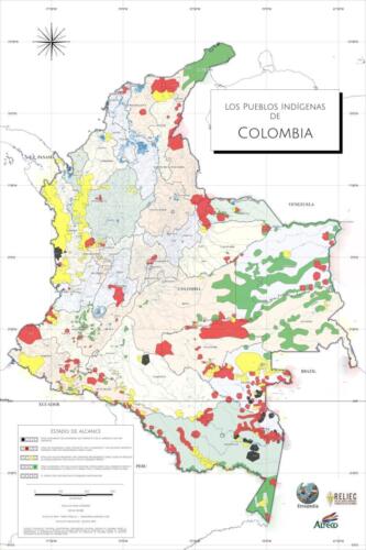 "Map of the Tribes of Colombia Ranked by Missionary Progress" | Drake Sprague, 2019